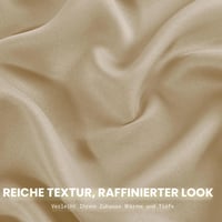 Perdea Opacă Deconovo cu Bandă de Încrețire, Culoare Champagne, Draperie Blackout pentru Blocarea Luminii, pentru Sufragerie și Dormitor 7