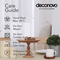 Deconovo vízlepergető lenvászon hatású asztalterítő 6