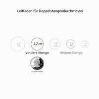 Dvojitá garniža Decopolitan s koncovkami v tvare urny, 91–183 cm (36–72"), kov, starožitné striebro, na okná 7