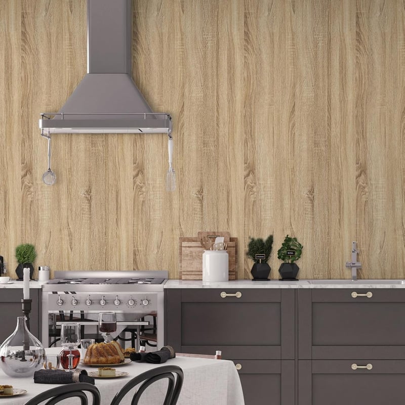 Decoroom öntapadós bútor fólia fa hatás 40x300cm barna matt