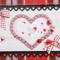 Decoser Valentin napi terítő 140x180 cm vízálló flanelhátas asztalterítő 6