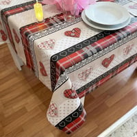 Decoser Valentin napi terítő 140x180 cm vízálló flanelhátas asztalterítő 9