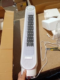 Stĺpový ventilátor Dreo Nomad One 92 cm čierny, 90° oscilácia — chybný, na náhradné diely: Chýba diaľkový ovládač a podstavec (stav: pozri 2. obrázok) 2