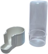 ANIMALPLAST 12 db 100ml Automata Madáritató és Etető - Átlátszó Fehér Műanyag Ketrec Kiegészítő Kis és Közepes Madaraknak 4