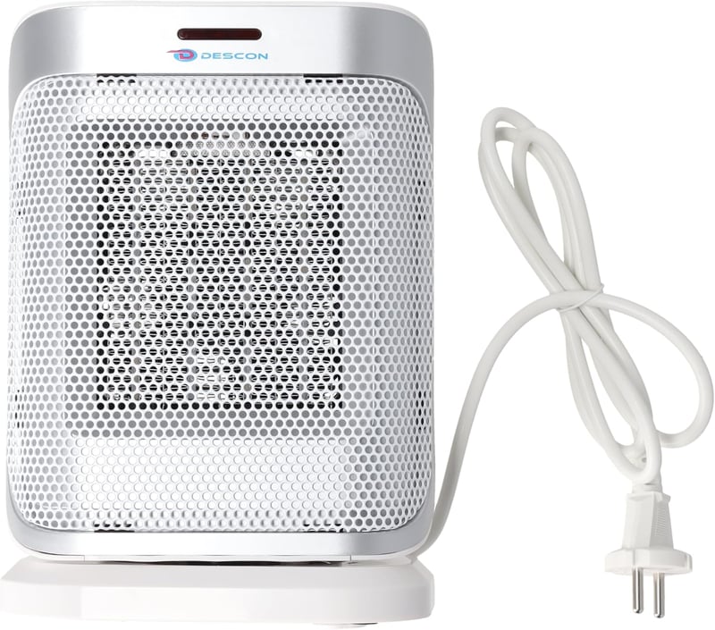 Dedra kerámia ventilátoros fűtőtest 1500W fehér, 3 fokozat, termosztát, kompakt