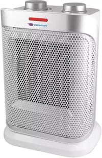 Dedra kerámia ventilátoros fűtőtest 1500W fehér, 3 fokozat, termosztát, kompakt 5