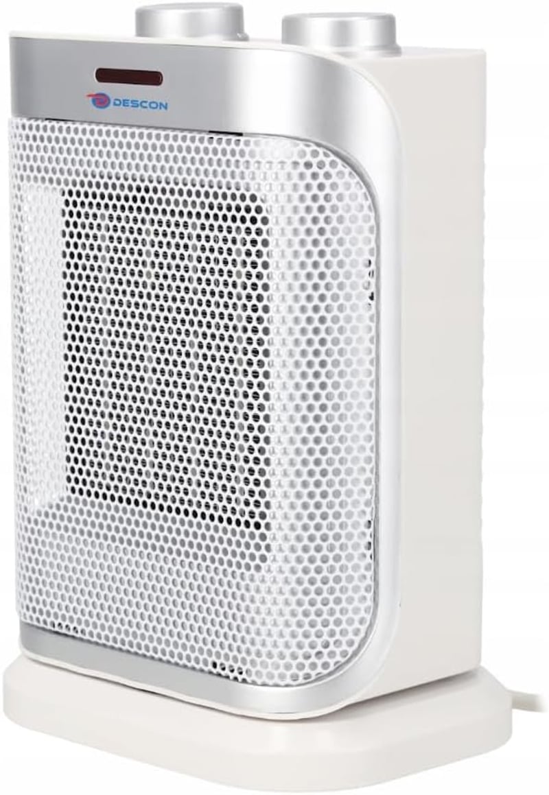 Dedra kerámia ventilátoros fűtőtest 1500W fehér, 3 fokozat, termosztát, kompakt