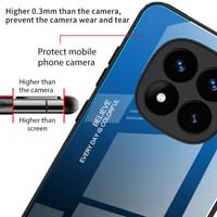 DEDUX puzdro pre Xiaomi Redmi Note 14 Pro 5G, tvrdené sklo s prechodom + TPU - modré/čierne 3