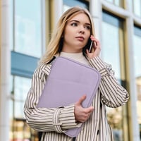 iPad Pro 12,9" és Samsung Galaxy Tab S9+ kompatibilis Dadanism tablet tok - szürke-lila 7