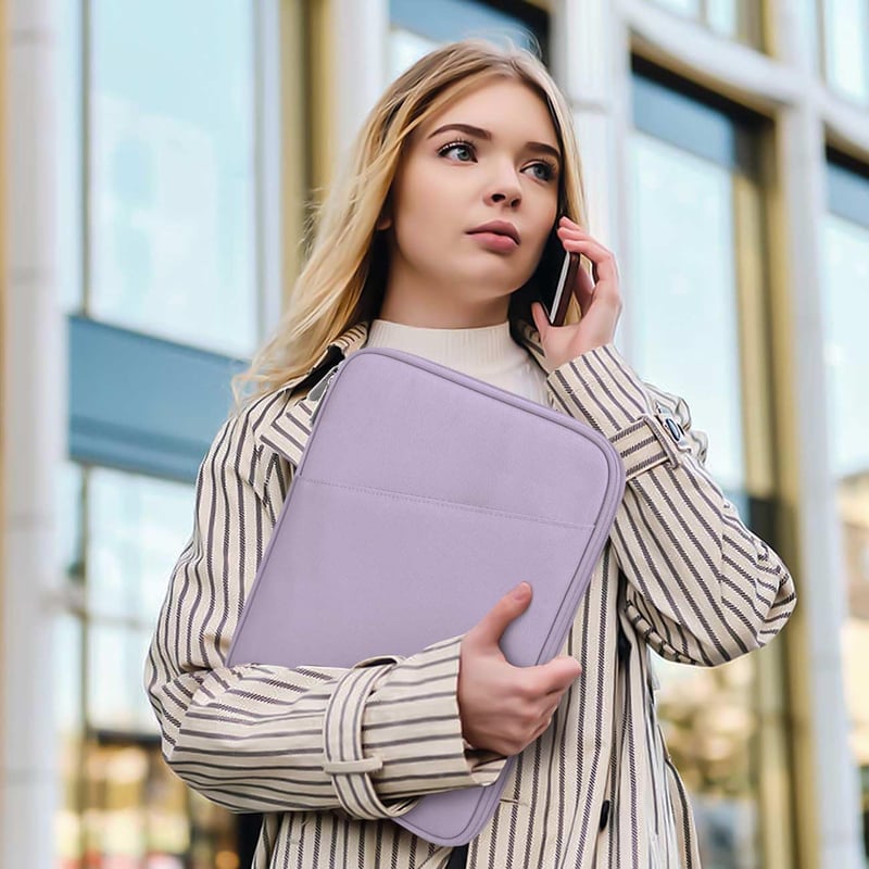 iPad Pro 12,9" és Samsung Galaxy Tab S9+ kompatibilis Dadanism tablet tok - szürke-lila