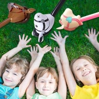 4 ks Nafukovací koník na paličke, balónová dekorácia na párty, narodeninová oslava s tematikou koní, červená, hnedá, ružová, čierna 6