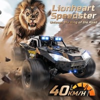 DEERC 1:14 40km/h Távirányított Terepjáró 4x4 LED Fénnyel, Gyors RC Autó Fiúknak 2