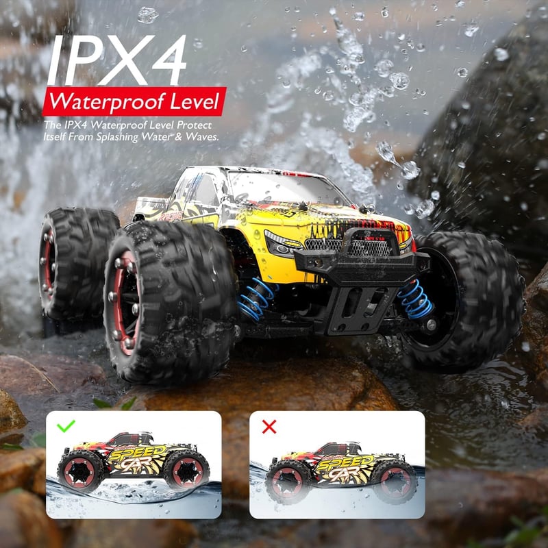 DEERC 9310 Távirányítós Autó 1:18 Méretarány 30+ km/h Sebesség 4WD Terepjáró RC Monster Truck Játék Fiúknak