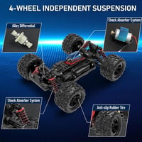 DEERC 9310 Távirányítós Autó 1:18 Méretarány 30+ km/h Sebesség 4WD Terepjáró RC Monster Truck Játék Fiúknak 4