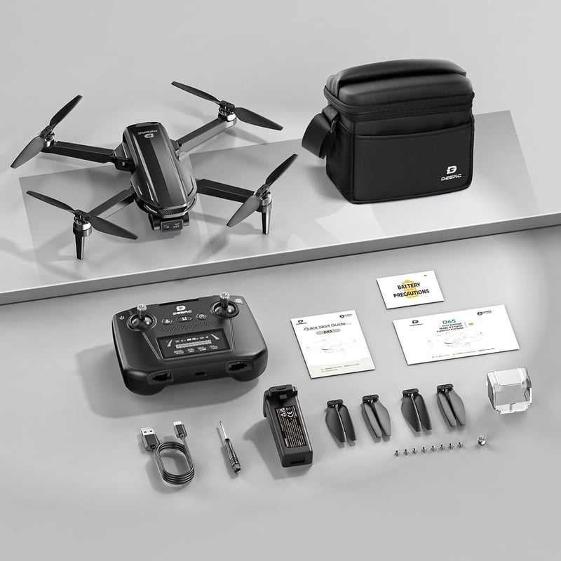 DEERC D65 4K kamera drón GPS nyomkövetéssel, 249g alatt, 26 perc repülési idő