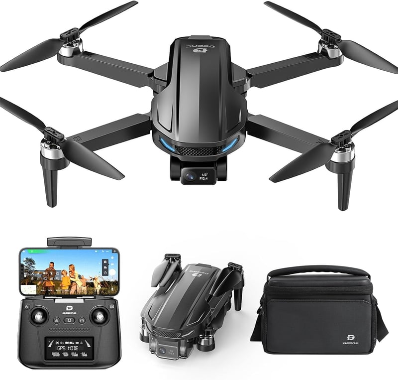 DEERC D65 4K kamera drón GPS nyomkövetéssel, 249g alatt, 26 perc repülési idő