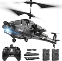 DEERC RC Helikopter 2.4 GHz Távirányítóval, 30 Perc Repülési Idő, 2 Akkumulátor, LED Világítás, Magasságtartó Funkcióval, 14+ Éveseknek 9