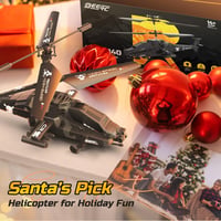 DEERC RC Helikopter 2.4 GHz Távirányítóval, 30 Perc Repülési Idő, 2 Akkumulátor, LED Világítás, Magasságtartó Funkcióval, 14+ Éveseknek 8