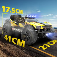 DEERC Távirányítós Autó 1:10 Világítással 48 km/h 4WD Terepjáró Monster Crawler 2 Akkuval 40 Perc Játékidő 2 Karosszéria Felnőtt Gyerek 4