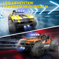 DEERC Távirányítós Autó 1:10 Világítással 48 km/h 4WD Terepjáró Monster Crawler 2 Akkuval 40 Perc Játékidő 2 Karosszéria Felnőtt Gyerek 5