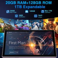 10-palcový tablet DEERTiME s Androidom 14, 20 GB RAM + 128 GB ROM, WiFi 6, 5G, osemjadrový procesor, Widevine L1, Bluetooth 5.0, s klávesnicou, myšou a 4