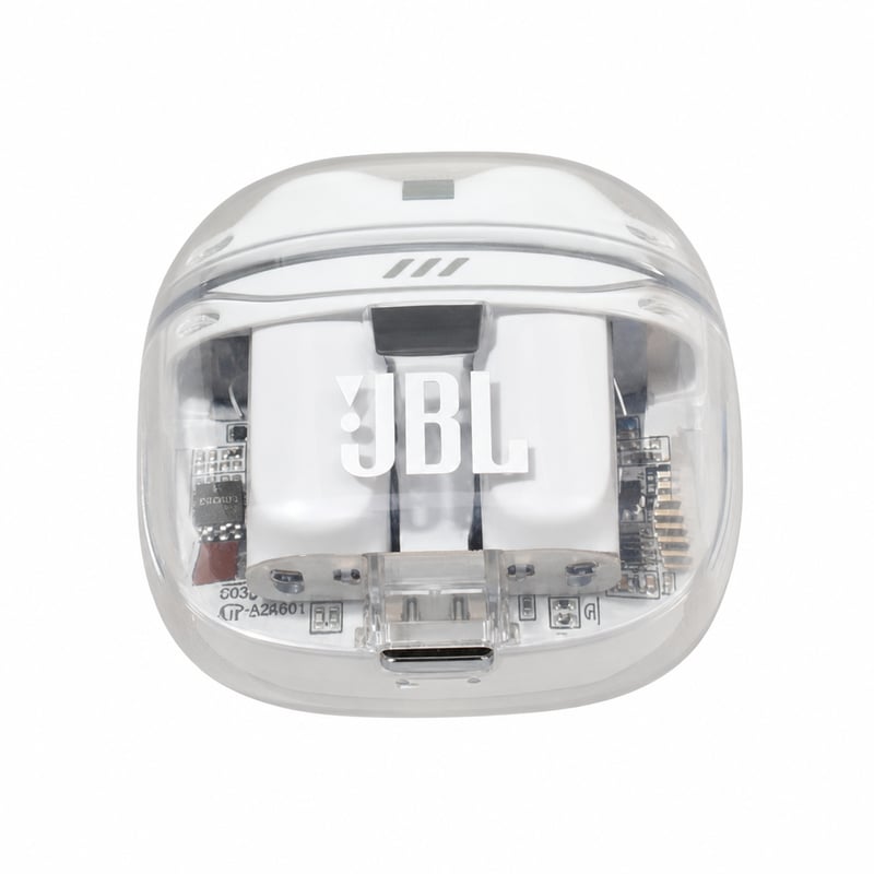 JBL Tune Flex 2 Ghost True Wireless Bluetooth fülhallgató ANC IP54 fehér, megbontott/sérült töltőtokkal használt
