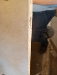 vidaXL Kupaonski ormarić, betonsiva boja, 30x30x183,5 cm, od konstruiranog drva, visoki ormarić s vratima i — oštećeni rubovi (stanje: vidi 2. sliku) 2