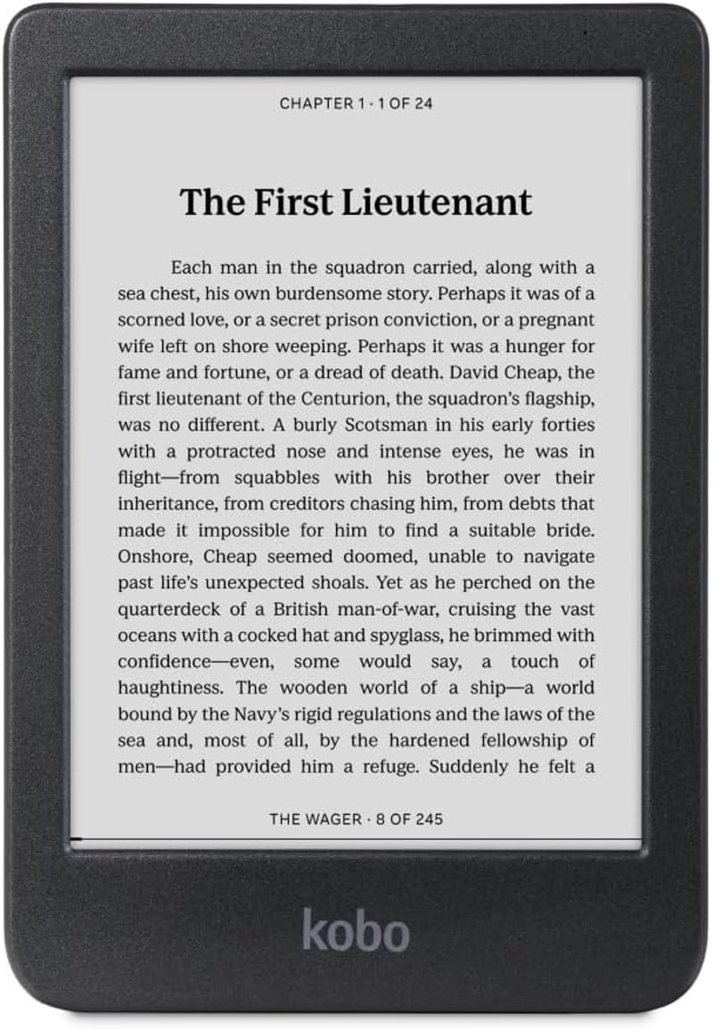 Kobo Clara BW E-olvasó 15,2 cm Tükröződésmentes Érintőkijelzővel, ComfortLight PRO, Sötét Mód, Hangoskönyv, Vízálló, 16GB, Fekete