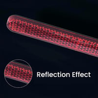 Defresit Téglalap Alakú Piros Fényvisszaverő Prizma Motorkerékpárhoz és Kerékpárhoz - Öntapadós, Vízálló, 100x13x7mm, 2db 7