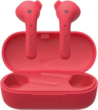 Bezdrôtové slúchadlá Defunc True Basic, vodotesnosť IPX4, Bluetooth 5.0, so vstavaným mikrofónom a nabíjacím puzdrom, červené 1