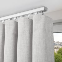 Súprava stropnej záclonovej koľajnice DEFYNEE 92-460 cm biela – nastaviteľná posuvná garniža s vnútorným uchytením 8