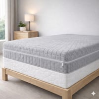 Degrees Home Teide 150cm Matracvédő Huzat Cipzárral Antiacari Szürke - Bett 150 cm, Gray 1