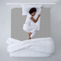 Degrees Home Teide 150cm Matracvédő Huzat Cipzárral Antiacari Szürke - Bett 150 cm, Gray 2