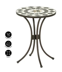 Suport de flori din mozaic Dehner Diana, maro/gri/alb, Ø 41 cm, înălțime 50 cm 4