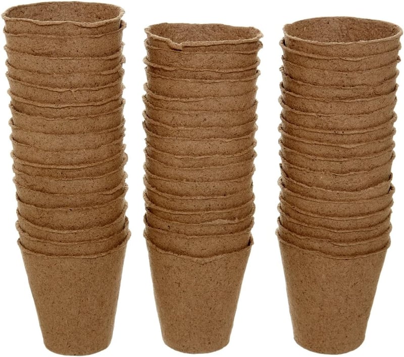 Dehner Kerti Virágcserepek Kerek 8cm 48db Csomag Ültetéshez - Durchmesser 8 cm, Höhe 9 cm, Single