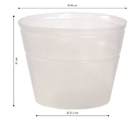 Dehner fleksibilni plastični umetak za teglu, prozirni, Ø 40 cm, visina 31 cm 2