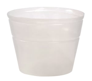 Inserție dehner pentru ghiveci, din plastic flexibil, transparent, Ø 40 cm, înălțime 31 cm