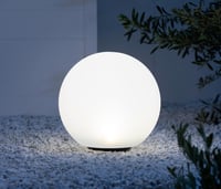 Dehner Solar Gömb Lámpa, Ø 30 cm, Valódi Üveg Hatású, Átlátszó, Kültéri Napelemes Dekoráció 9