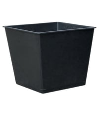 Dehner univerzalna posuda za biljke, 36 x 36 x 30 cm, crna plastična posuda za cvijeće za vanjsku i unutarnju upotrebu 1