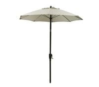 Umbrelă de soare Dehner Vido, Ø 150 cm, aluminiu/poliester, crem, dimensiune mică 1