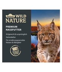 Dehner Wild Nature Auwald mokra hrana za mačke, bez žitarica i šećera, za odrasle mačke, okus divljači i puretine, 6 x 200 g (1,2 kg) 3