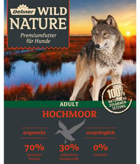 Hrană uscată pentru câini adulți Dehner Wild Nature Hochmoor – Rață, 12 kg 2