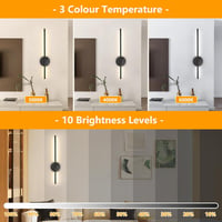Dehobo LED fali lámpa távirányítóval, 60 cm, dimmer, 3 színhőmérséklet, vezeték nélküli 3
