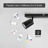 Dehobo LED Mennyezeti Spotlámpa 350° Forgatható 2-Izzós GU10 Fekete - Ceiling light, 2-bulb, Black 3