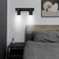 Dehobo LED Mennyezeti Spotlámpa 350° Forgatható 2-Izzós GU10 Fekete - Ceiling light, 2-bulb, Black 9