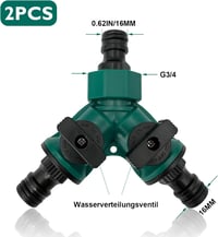 Dejicuk 2 darabos Y elosztó kerti tömlőhöz, vízcsatlakozó 2