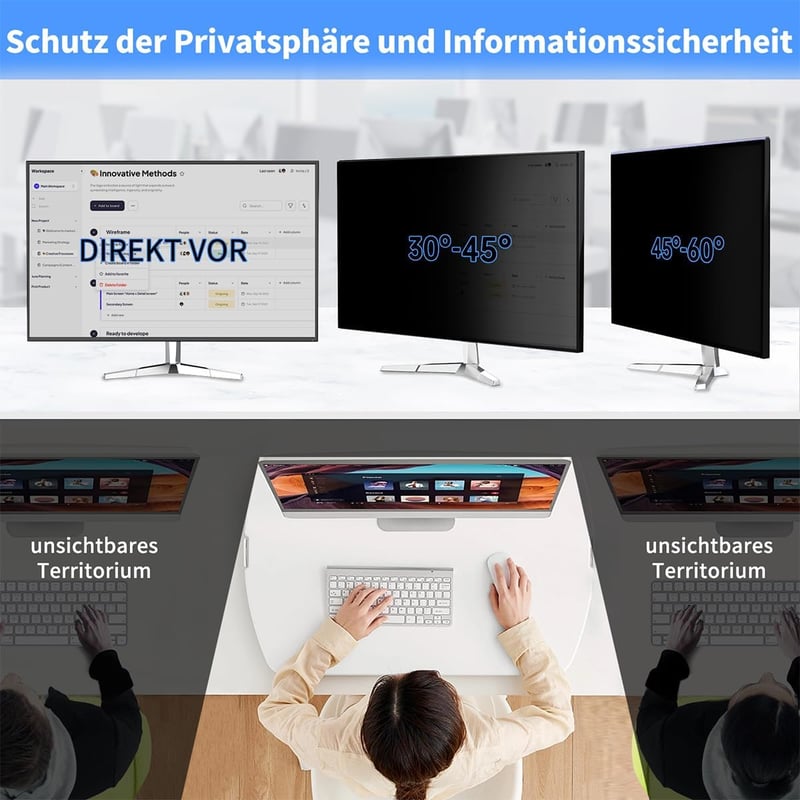 DEJIMAX 24 Inch Monitor Adatvédelmi Fólia Kékfény Szűrővel