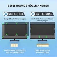 DEJIMAX 24 Inch Monitor Adatvédelmi Fólia Kékfény Szűrővel 5
