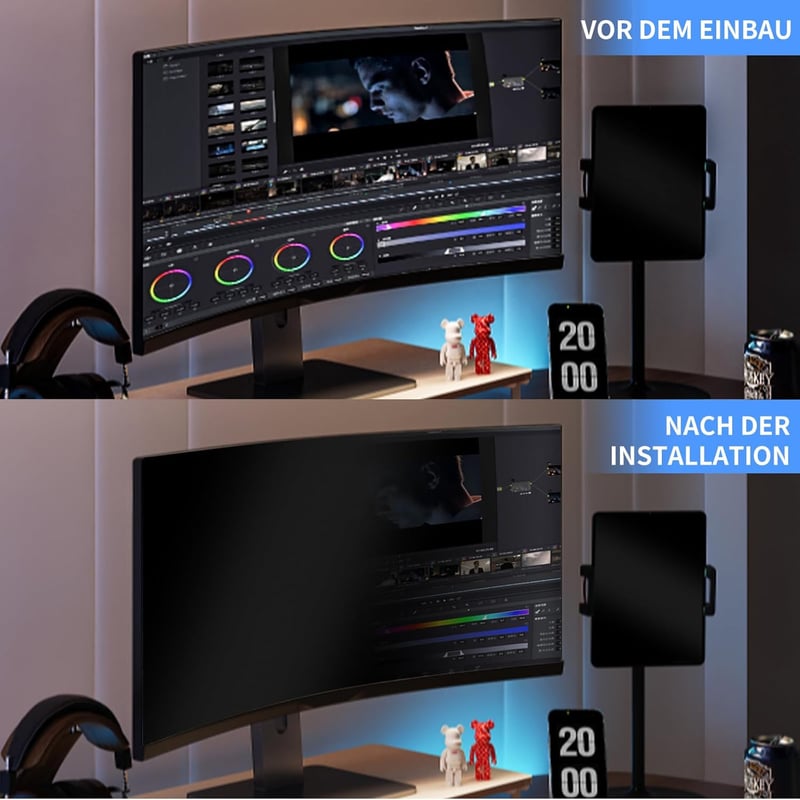 DEJIMAX 24 Inch Monitor Adatvédelmi Fólia Kékfény Szűrővel