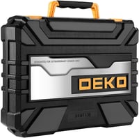 DEKO 138 Részes Szerszámkészlet Univerzális Barkács Kéziszerszámok Háztartási Szerszámosláda Műanyag Tárolódobozzal 7